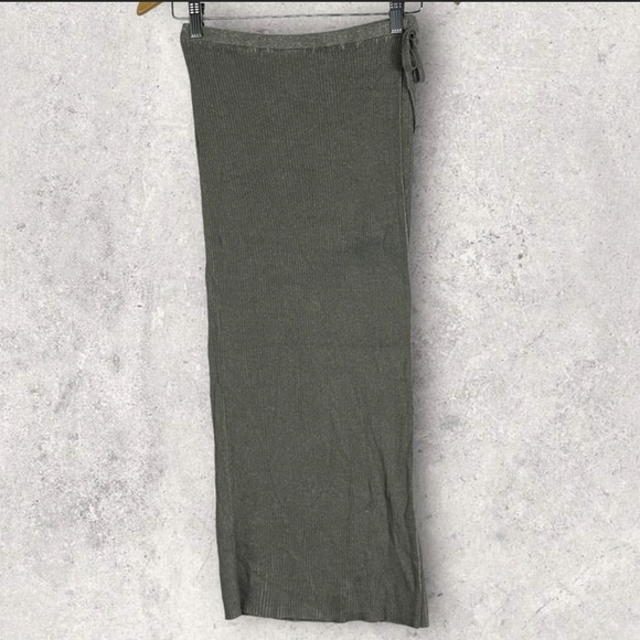 Free People Borderline Midi Skirt Marble Combo Size Small Revolve Ribbed Boho S - Picture 8 of 8